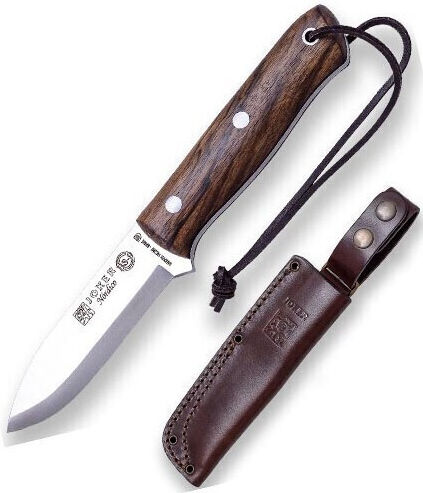 Joker BS9 Nordico Survival Knife Brown in Leather Sheath