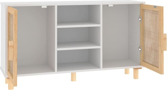 Μπουφές από Μασίφ Ξύλο Μπεζ 105x30x60cm