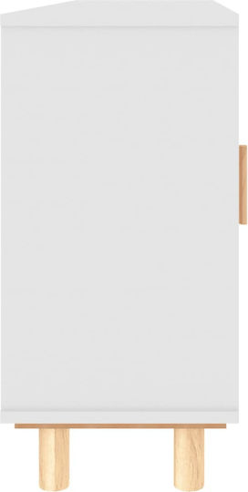 Μπουφές από Μασίφ Ξύλο Μπεζ 105x30x60cm