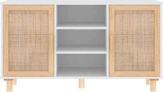 Μπουφές από Μασίφ Ξύλο Μπεζ 105x30x60cm