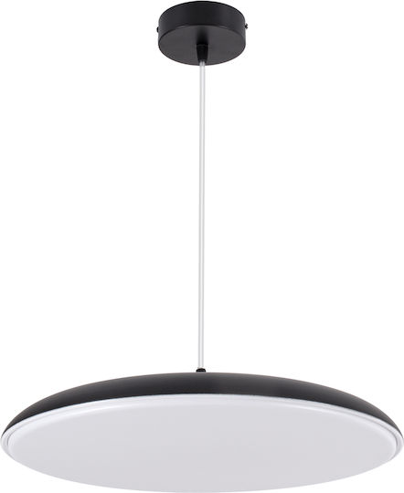 GloboStar Baron Lumini Suspendate Negru LED Cu Bianco Reglabil Lumină Cu Pantaloni Evazați 40x40cm