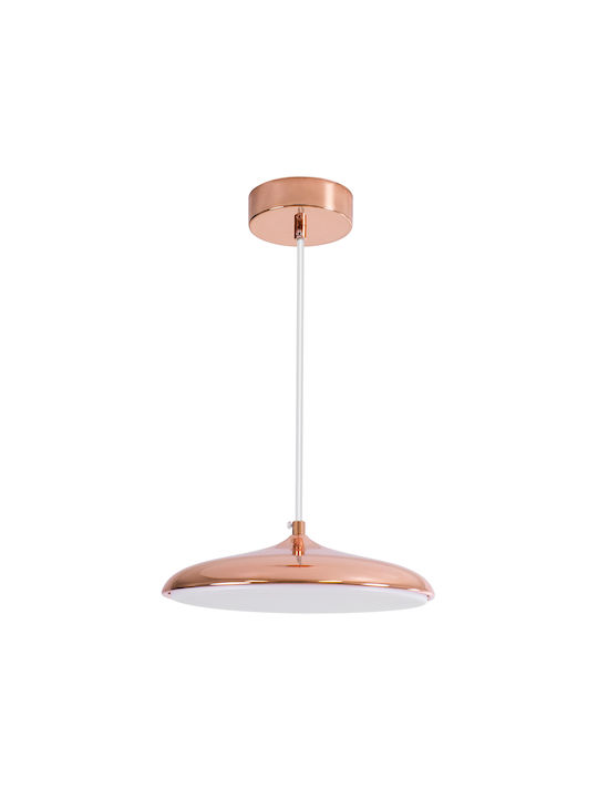 GloboStar Baron Lumini Suspendate Cupru LED Cu Bianco Reglabil Lumină Cu Pantaloni Evazați 25x25cm