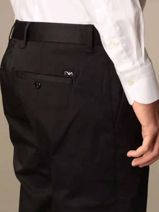 Trousers Chino Elastic Black
