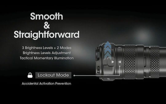 NiteCore LED IP68 с Максимална Яркост 2100лм SRT6i Черен