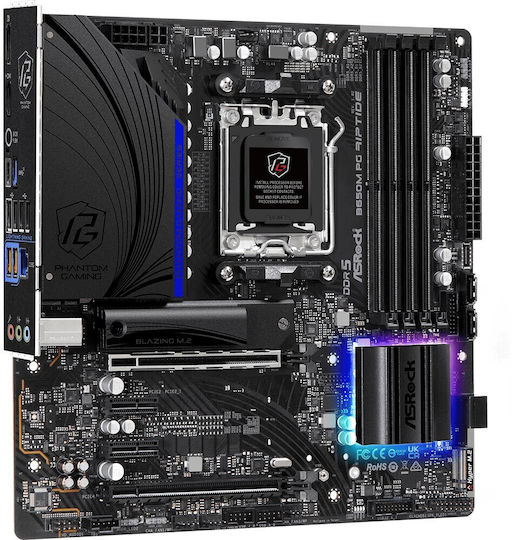 ASRock B650M PG Riptide Motherboard Micro ATX με AMD AM5 Socket 90-MXBJ90-A0UAYZ