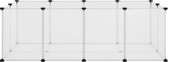 vidaXL Κλουβί Τρωκτικού Κλουβί Μικρών Ζώων 144x74x46.5cm