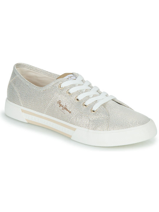 Pepe Jeans Brady Party Sneakers Gold