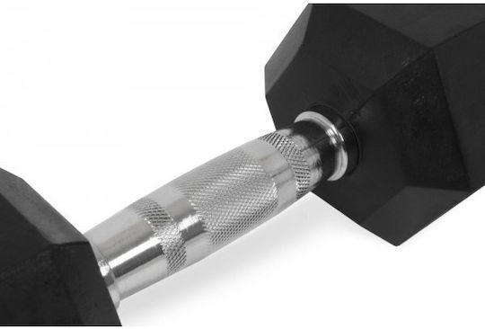 Optimum Hexagonal Rubber Dumbbell 1 x 12.5kg