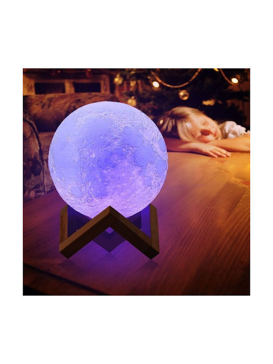 Zhtrade Διακοσμητικό Φωτιστικό LED Moon Light 15x15εκ.