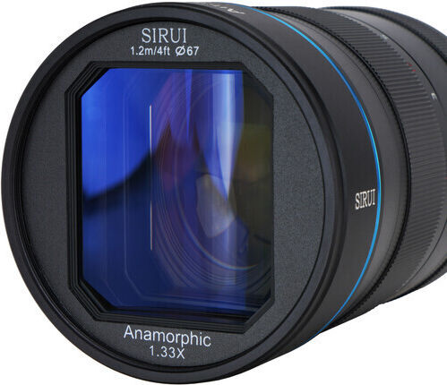 Sirui Crop Kameraobjektiv 75mm F/1.8 1.33x Anamorphic Standard-Zoom für Sony E Mount Black