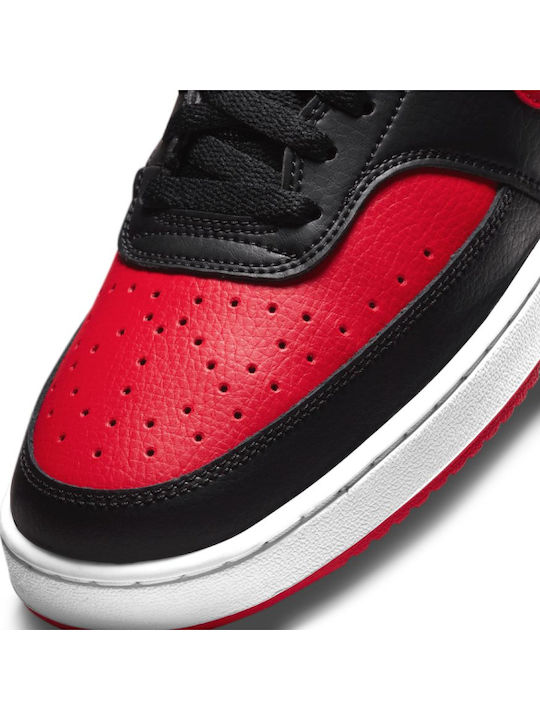 Court Vision Mid Μποτάκια Black / University Red / White