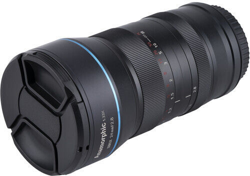Sirui Crop Фотообектив 24mm f/2.8 Super35 Anamorphic 1.33x Стандартно увеличение за Канон РФ Монтаж Черен