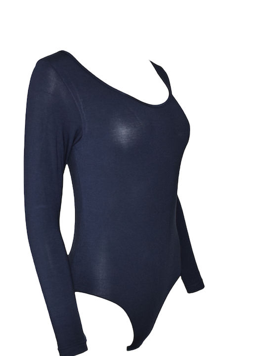 Apple Boxer Wickel Frauen Bodysuit Marine