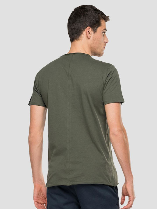 Replay Men's Short Sleeve T-shirt Khaki