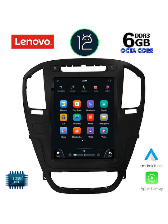 Lenovo Car Audio System for Opel Insignia 2008-2013 (Bluetooth/USB/AUX/WiFi/GPS/CD) with Touch Screen 9.7"