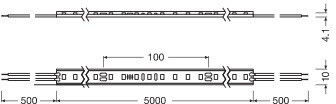 Ledvance Αδιάβροχη Ταινία LED V-2000 24V Φυσικό Λευκό Φως 5m Τύπου SMD2835