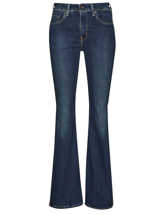 726 Hoch tailliert Damenjeans Schlaghose