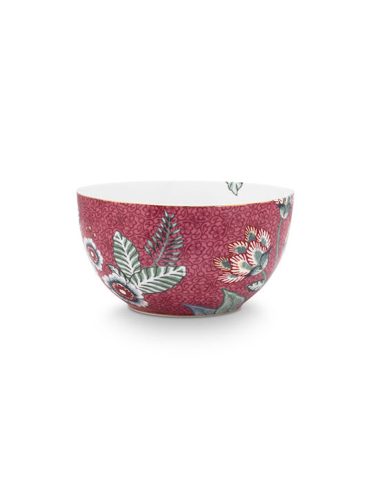 PiP Studio Flower Festival Servierschüssel Rund aus Porzellan mit Durchmesser 12cm