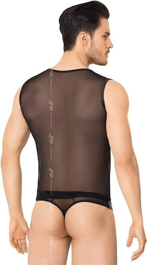 Softline Ανδρικό Sexy Κορμάκι Μαύρο