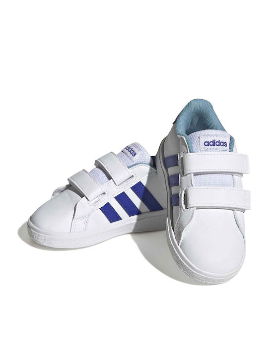 Grand Court GRAND COURT 2.0 Kids Sneakers with Scratch Cloud White / Lucid Blue / Preloved Blue