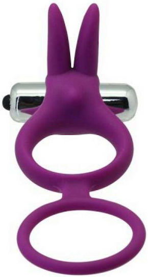 Toyz4lovers Couple Enhancer Δονούμενο Δαχτυλίδι Πέους & Όρχεων Σιλικόνης Purple
