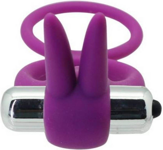 Toyz4lovers Couple Enhancer Δονούμενο Δαχτυλίδι Πέους & Όρχεων Σιλικόνης Purple