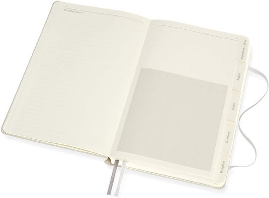 Moleskine Wedding Passion Journal Тетрадка 400 Листа с Бели Страници и Ластик Бежов