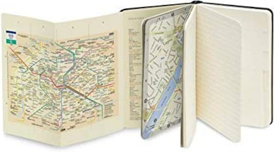 Moleskine Voyageur Traveller's City Notizbuch mit leeren Seiten und Gummiband Schwarz