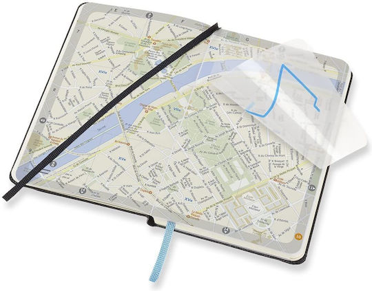 Moleskine Voyageur Traveller's City Notizbuch mit leeren Seiten und Gummiband Schwarz