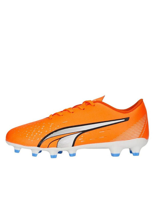 Puma Ultra Play Kids Molded Soccer Shoes Orange