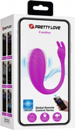 Pretty Love Catalina Clitoral Vibrator with Remote Control Purple