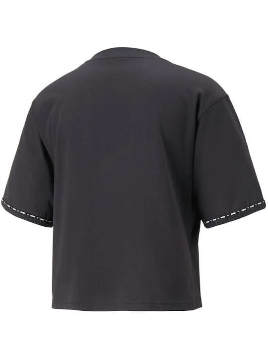 Puma Power Tape Women's Athletic Crop T-shirt Black