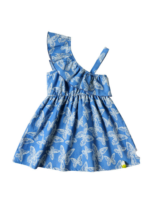 Poulain Kinderkleid "Denim Chic" Blau