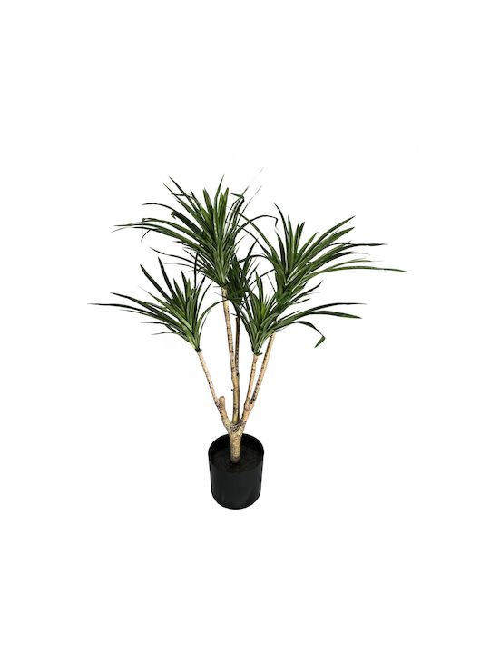 Supergreens Künstliche Pflanze in Blumentopf Dracaena Grün 80cm 1Stück