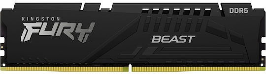 Kingston Fury Beast DDR5 με Module 1x8GB και Ταχύτητα 6000 για Desktop