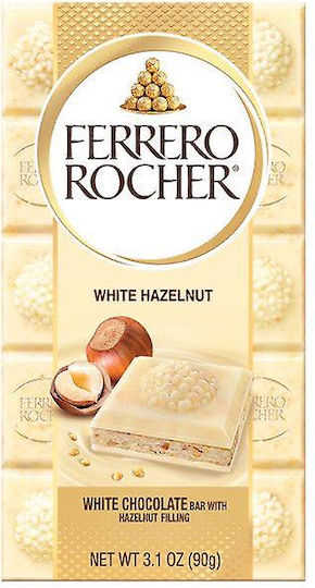 Ferrero Rocher Σοκολάτα Λευκή με Φουντούκι 90gr