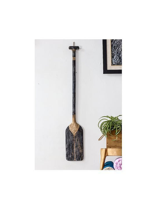 HomeMarkt Κρεμαστό Διακοσμητικό Μαύρο από Ξύλο 100cm