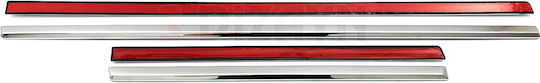 S-dizayn Protections for Car Doors Protective Door Trim Steel & Plastic Chrome Peugeot 308 5D HB 2014 8pcs Silver