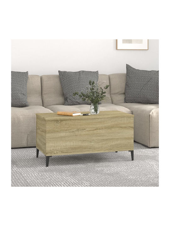 Rectangular Central Wooden Coffee Table with Lifting Mechanism Sonoma M90xW44.5xH45cm