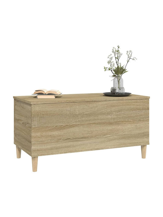 Rectangular Central Wooden Coffee Table with Lifting Mechanism Sonoma M90xW44.5xH45cm