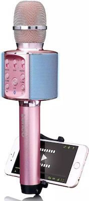 Lenco Wireless Karaoke Microphone in Pink Color