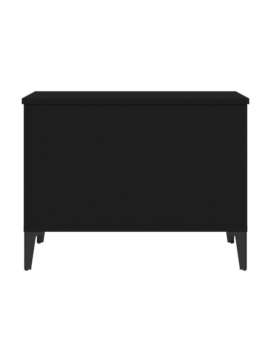 vidaXL Kaffeetisch Zentral Rechteckig Aus Holz Mit Hebemechanismus Schwarz M60xB44,5xH45cm