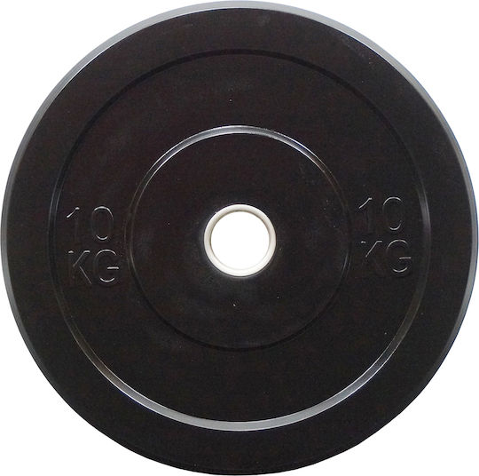 MDS 006-10 Set of Plates Olympic Type Rubber 1 x 10kg Φ50mm