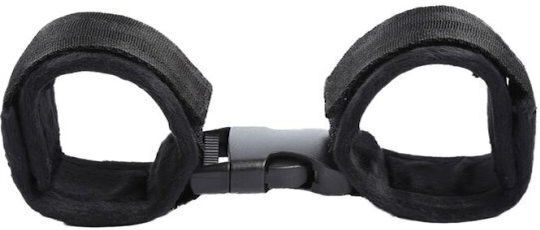 Dream Love Ohmama Fetish Hook & Loop Fastener Nylon Wrist Restraints Handcuffs in Black Color