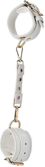 Dream Toys Blaze Elite Leather Handcuffs Cătușe White