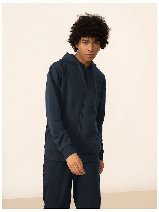 Outhorn Men's Sweatshirt Jacket with Hood Navy Blue