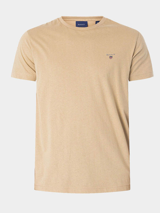 Gant The Original Men's Short Sleeve T-shirt Beige