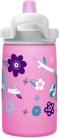 Camelbak Eddy+ Kids Water Bottle Thermos Stainless Steel with Straw Pink 350ml