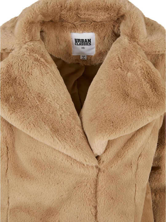 Κοντή Γυναικεία Γούνα Dark Beige