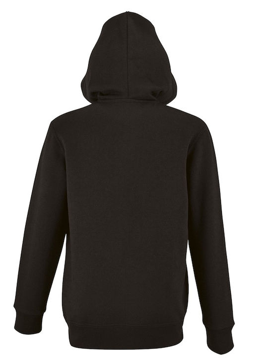 Kids Moda Men's Sweatshirt Jacket with Hood and Pockets Black